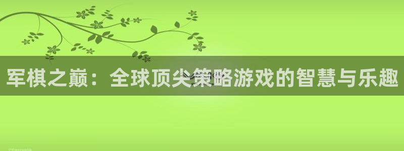 军棋之巅：全球顶尖策略游戏的智慧与乐趣